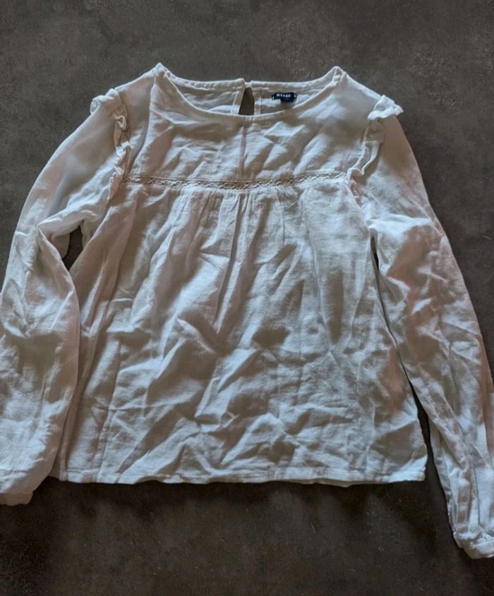 Blouse blanche 10 ans