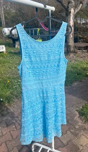 Robe courte été bleu