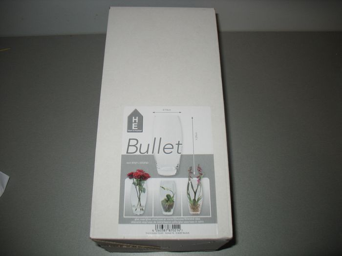 VASE TRANSPARENT EN VERRE "BULLET" - 29 cm - n°21 - photo numéro 3