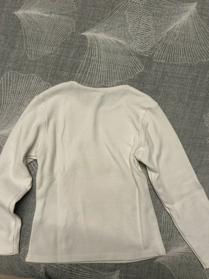 T-shirt ML fille cœur - photo numéro 3