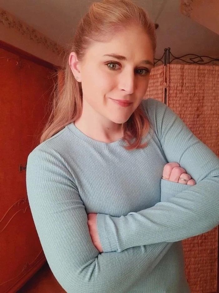 Robe moulante Bershka bleu ciel L - photo numéro 4