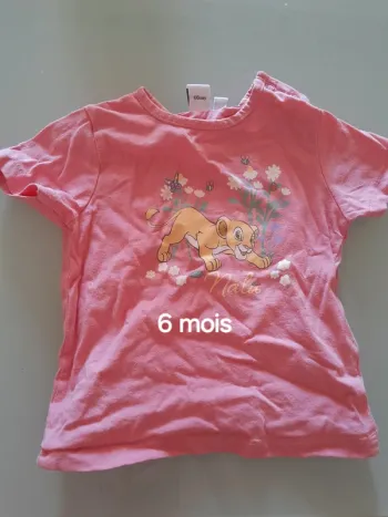 T-shirt roi lion 6mois