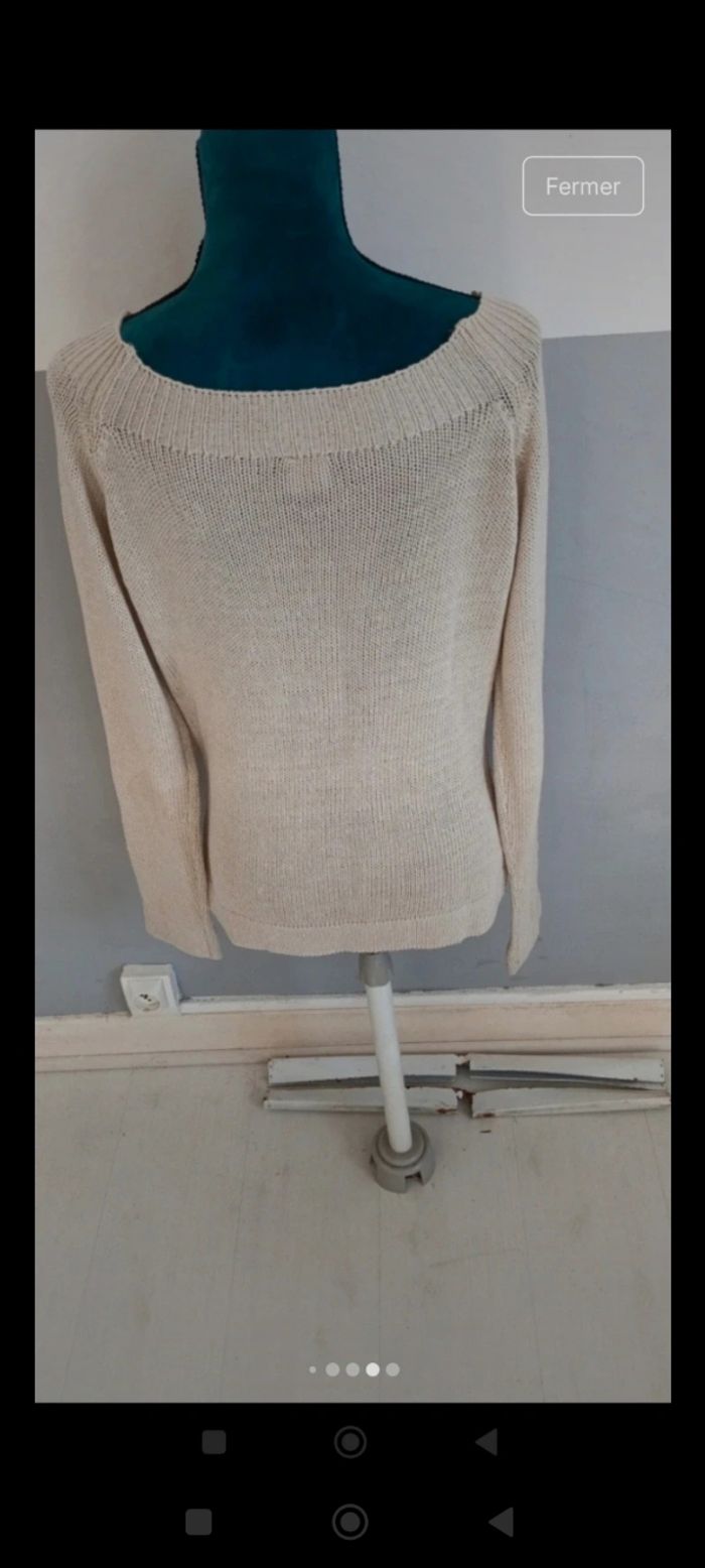 Pull taille M en très bon état marque Camaïeu - photo numéro 5
