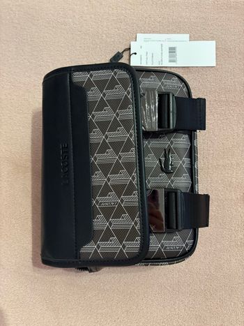 Sacoche Lacoste noir monogram