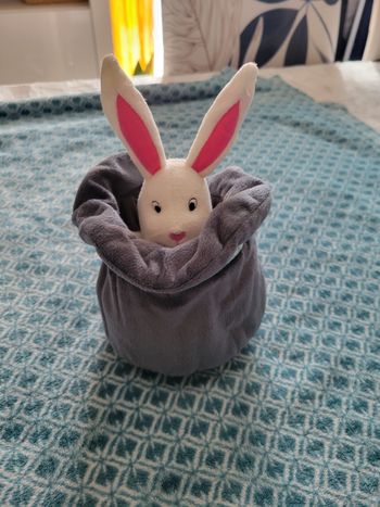 Lapin musical peluche