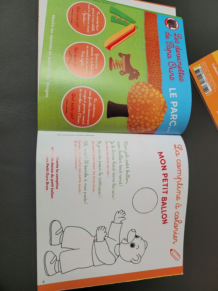 Lot de deux magazines petit ours brun parc et train - photo numéro 7