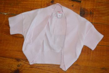 Boléro  rose clair Bougli Bougla 3 ans