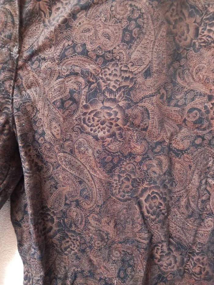 Pantalon effet velours motif - photo numéro 2