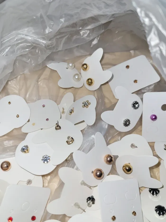 Lot boucle d oreille fantaisies - photo numéro 3