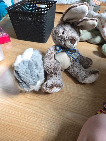 Lot peluches lapins