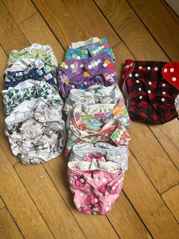 Lot couches lavables – Mama Koala, Hippo, Alva Baby