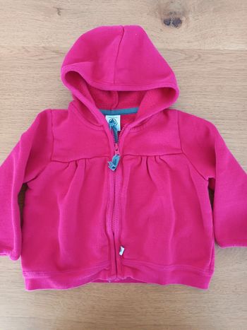 Gilet zippé petit bateau 12 mois