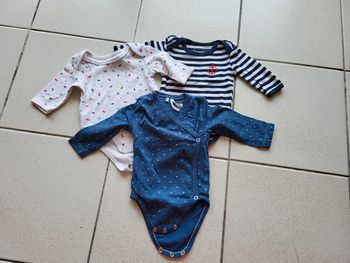 Lot de 3 body 1 mois
