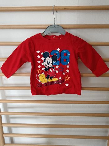 T-shirt manche longue disney baby mickey