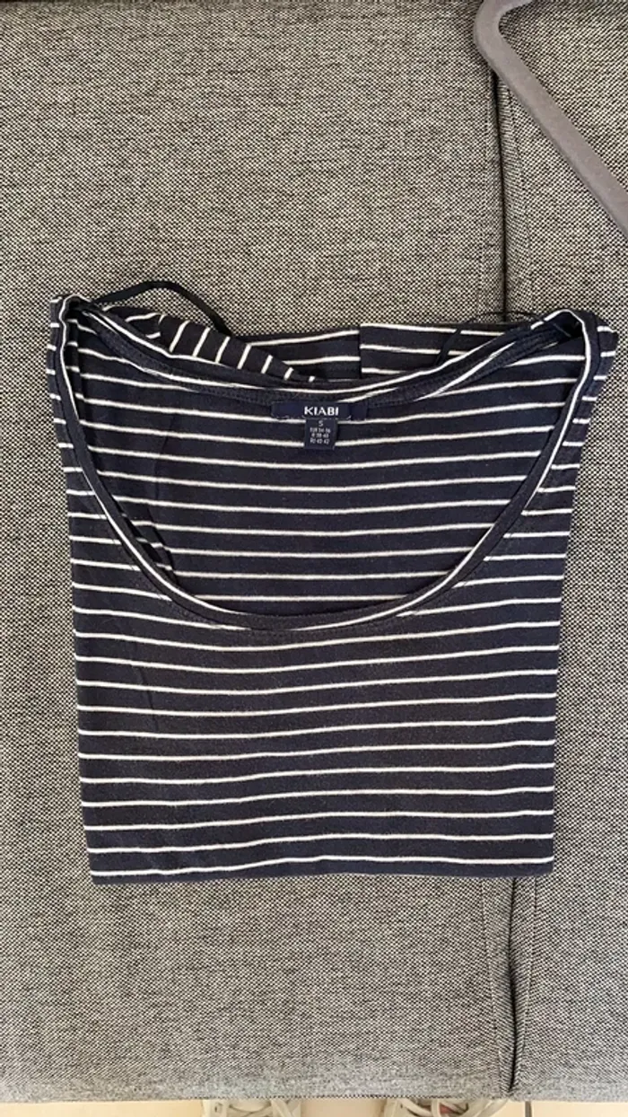 Tee shirt style marinière - photo numéro 2