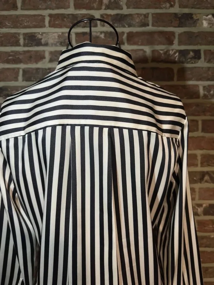Chemise lignée noire et blanche H&M Taille XS / 34 - photo numéro 15