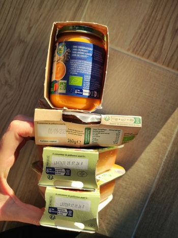Lot compotes et repas bébé Hipp et babybio