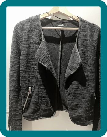 Perfecto simple noir unis avec poches - S