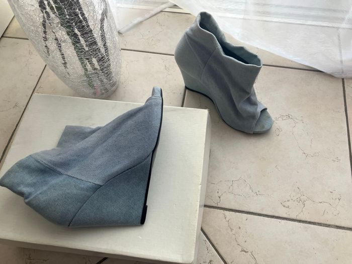 Bottines compensées habillées Bel-Air T.39-40 - photo numéro 5