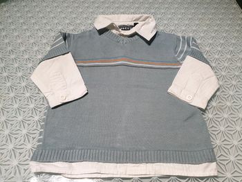 Pull col chemise tout compte fait 12 mois