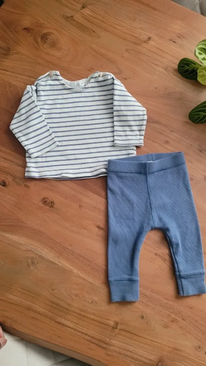 Ensemble garçon Zara 1-3 mois - photo numéro 2