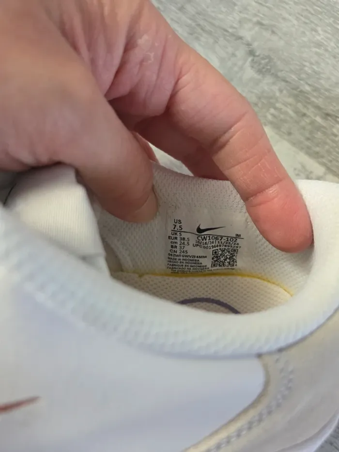 Basket Nike court vintage blanc - photo numéro 4