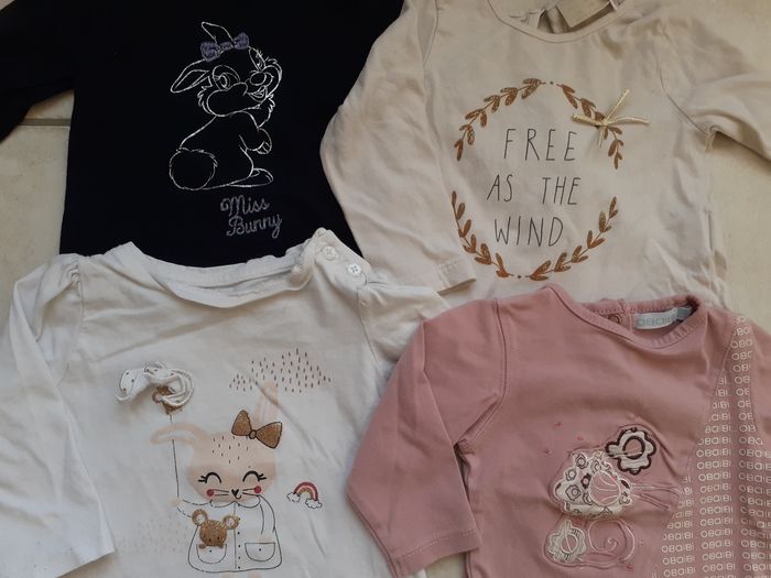 Lot de 4 tee-shirts manches longues - photo numéro 2