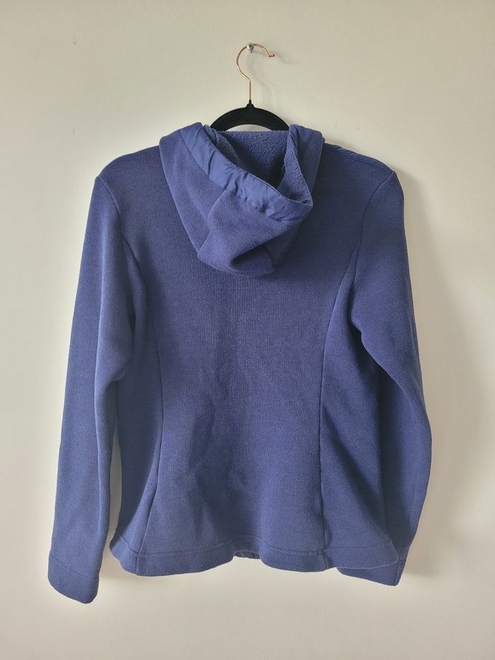 Gilet polaire Quechua bleu marine M – à capuche, matelassé chaud et léger - photo numéro 5