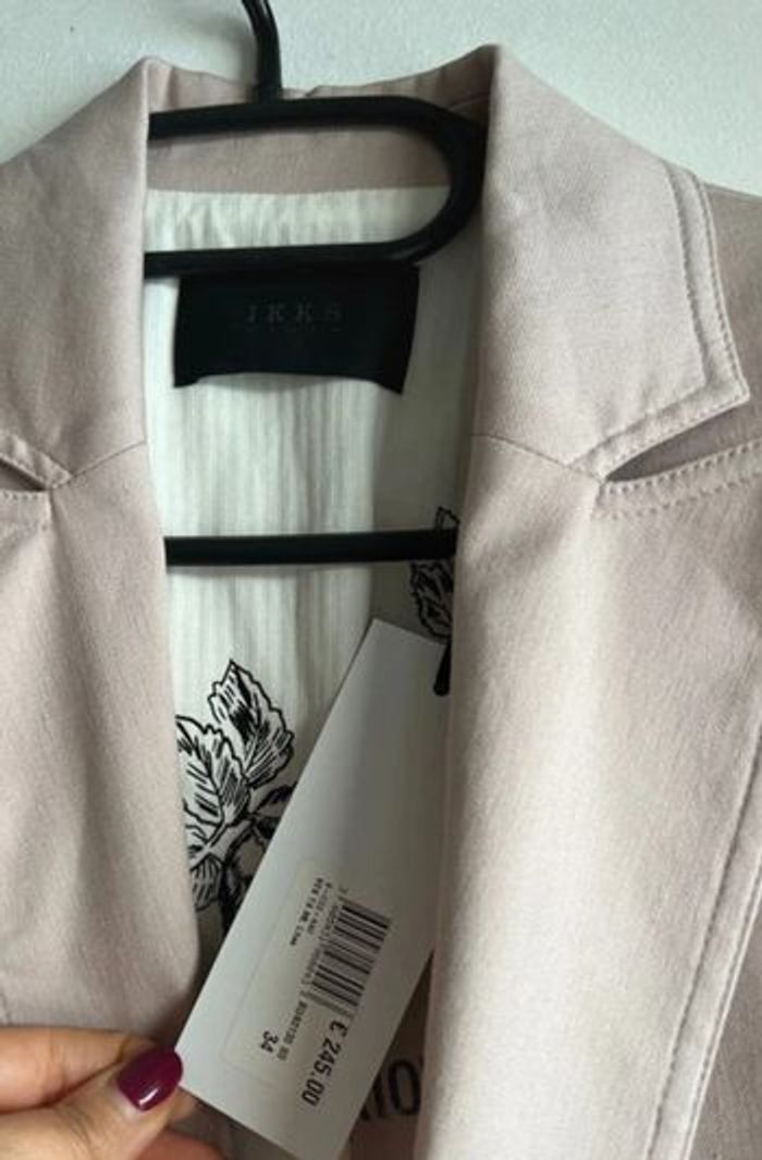 Ensemble en lin et coton rose IKKS taille XS - photo numéro 4