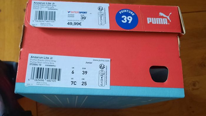 Basket Puma Anzarun lite T39 - photo numéro 4