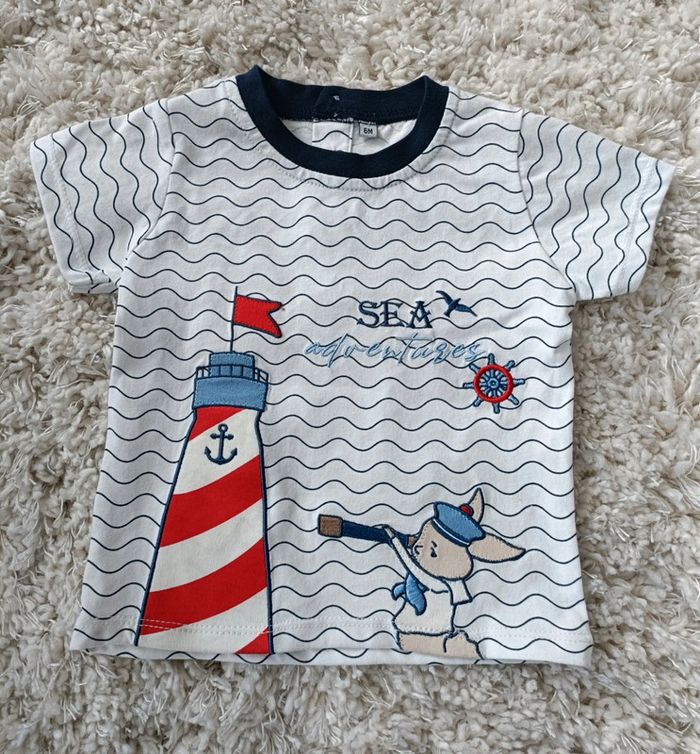 Tee-shirt sea adventures en 6 mois