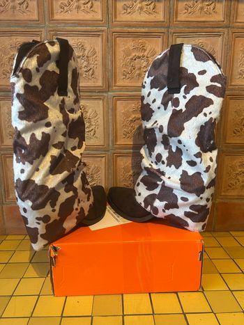 Bottes Femmes Marquiiz - Imprimé Vache / Cow Print - Pointure 40 - NEUF