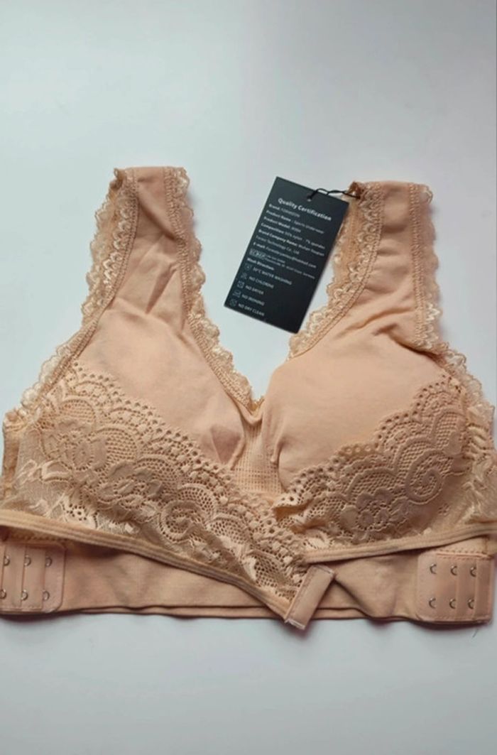 Soutien-gorge Brassière de sport beige taille S