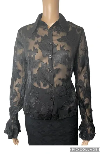 Chemise transparente Vintage