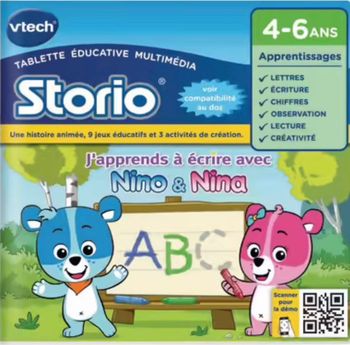 Jeu storio - Nino et Nina, j’apprends à écrire
