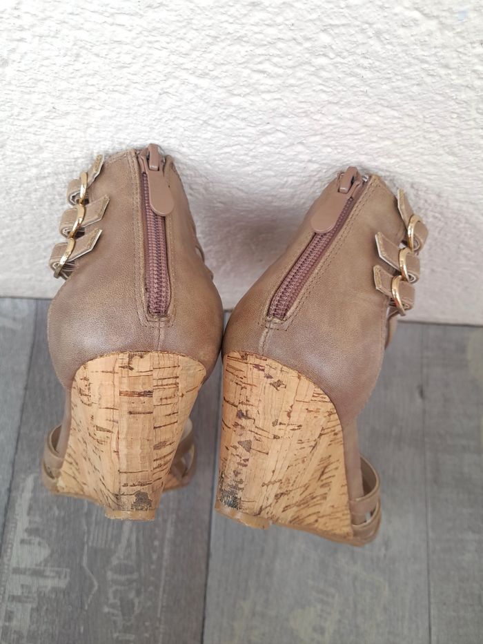 Escarpins / Sandales à talon compensé et à brides - Casual by Gémo - photo numéro 5