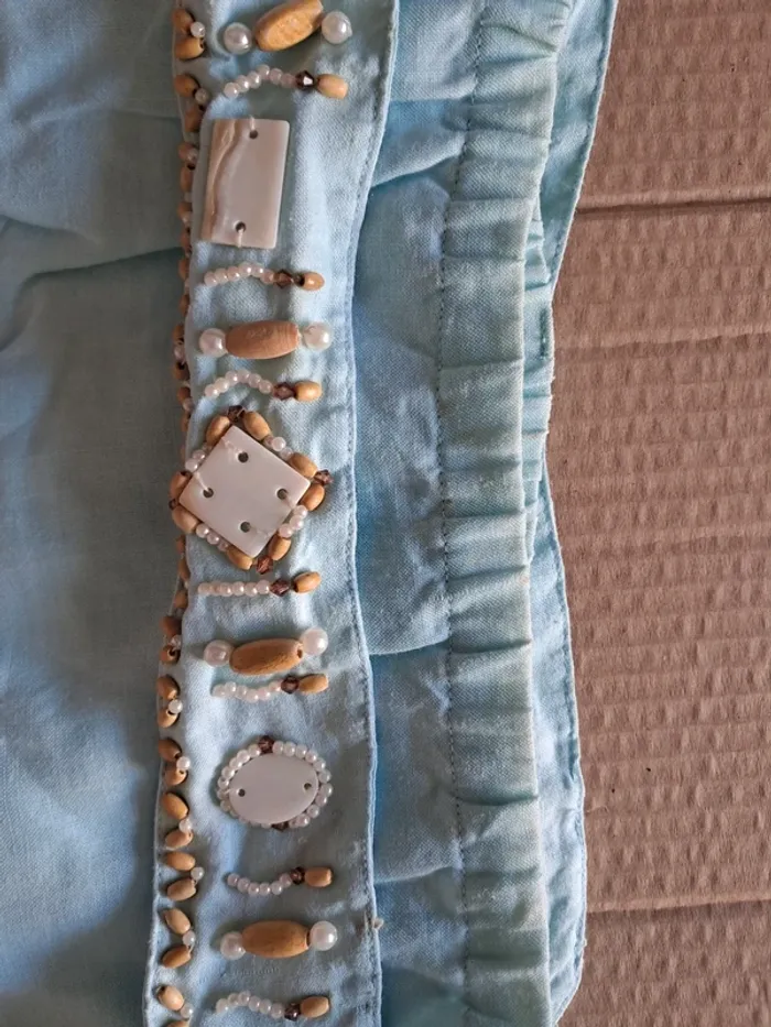 Jupe ample turquoise doublée - photo numéro 4