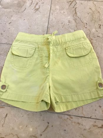 Short 3 Ans vert/jaune