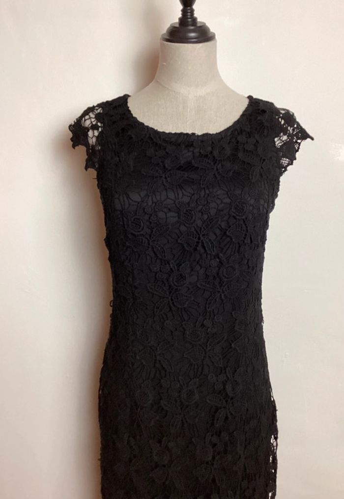 Robe noire brodée Esprit 36 - photo numéro 2