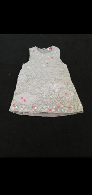 Robe manche courte fille 6 mois du pareil au même gris