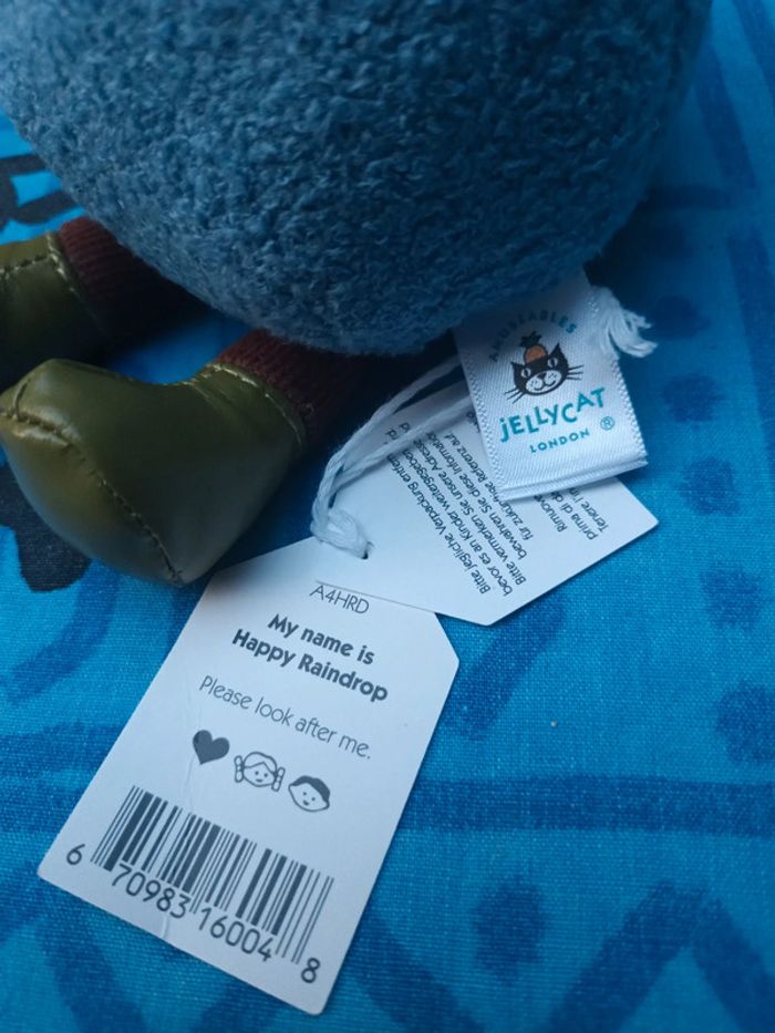 Peluche goutte d'eau heureuse - photo numéro 4