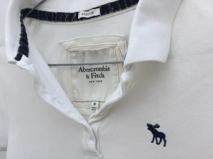 Polo Abercrombie&Fitch blanc - photo numéro 2