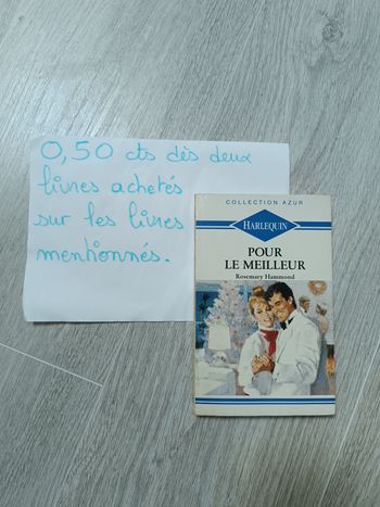 Livre Harlequin collection Azur