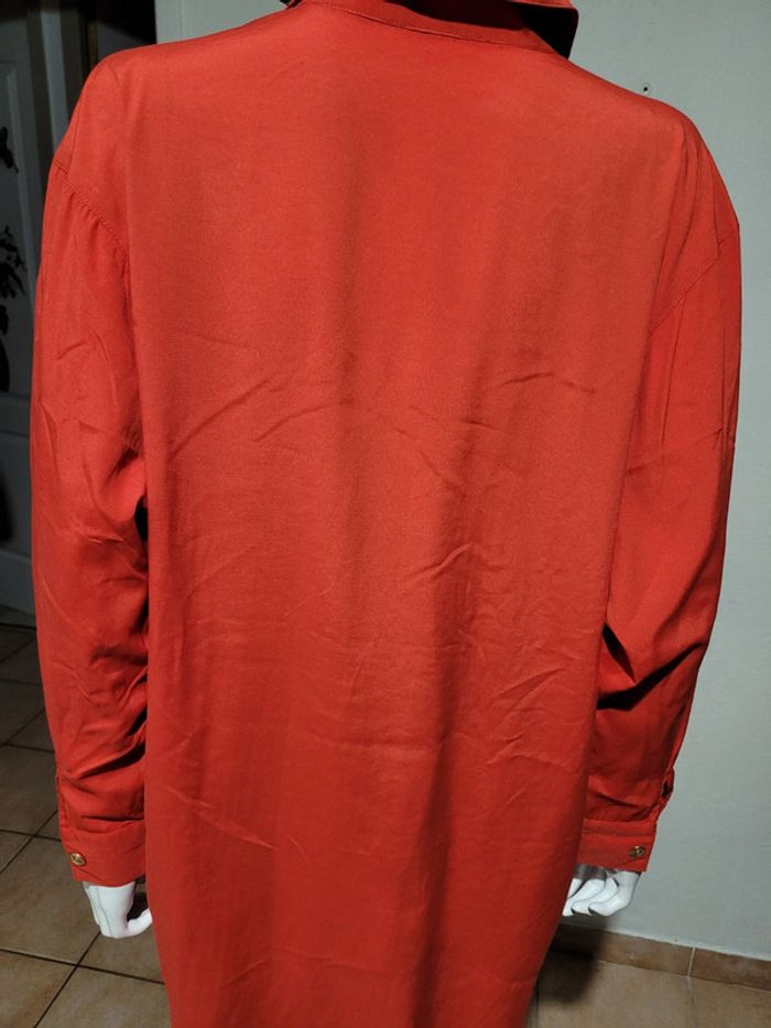 Chemise longue rouge - photo numéro 5