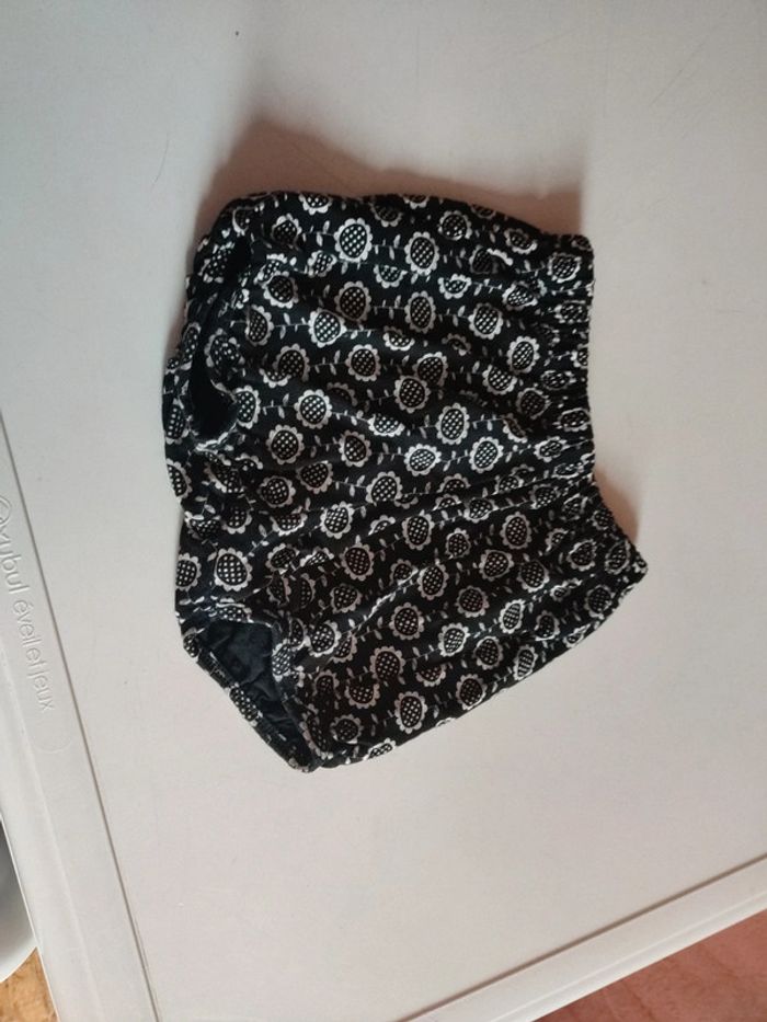 Short noir et blanc taille 12 mois - photo numéro 2