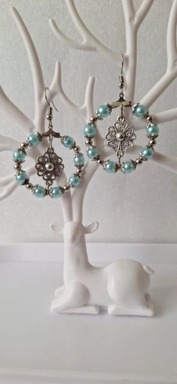 Boucles d'oreilles turquoise artisanales