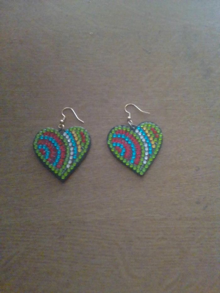 Boucles d'oreilles coeur