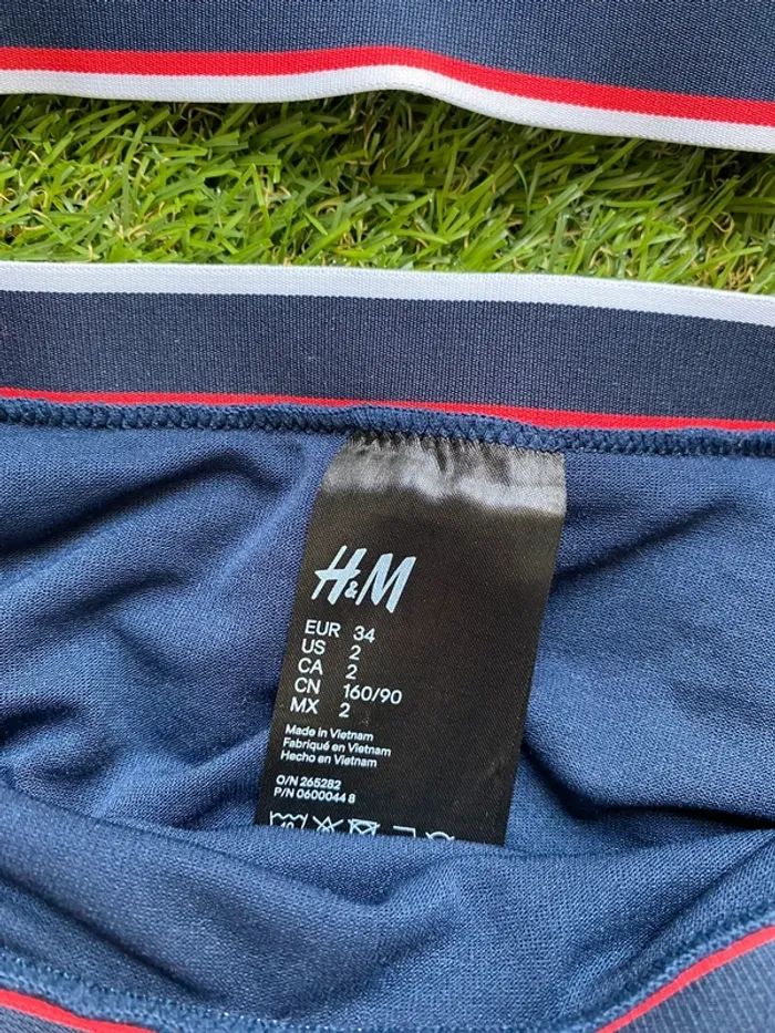 Maillot de bain 2 pièces bleu marine Taille XS - photo numéro 5