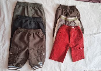 Lot de 6 pantalons doublé 6 mois