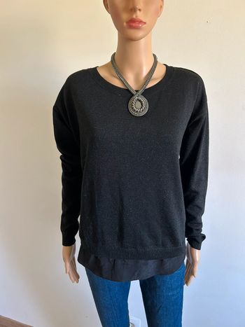 Pull noir pailleté Esprit taille française M jamais porté